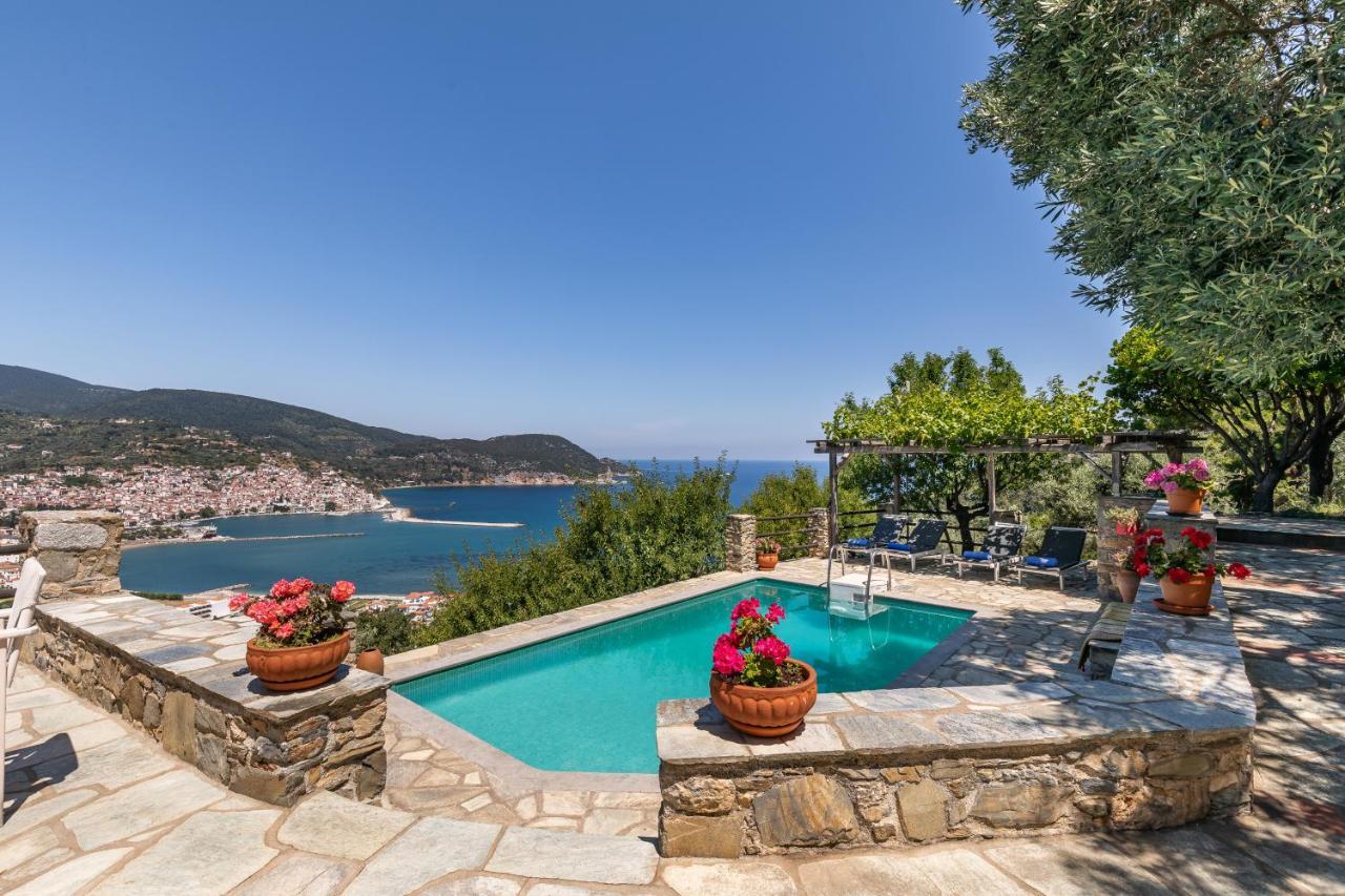 Villa Nina Skopelos- Private Pool - Magnificent Views Exterior photo