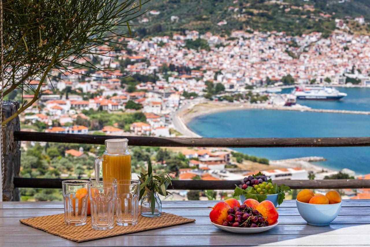 Villa Nina Skopelos- Private Pool - Magnificent Views Exterior photo