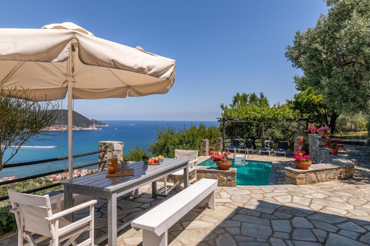 Villa Nina Skopelos- Private Pool - Magnificent Views Exterior photo