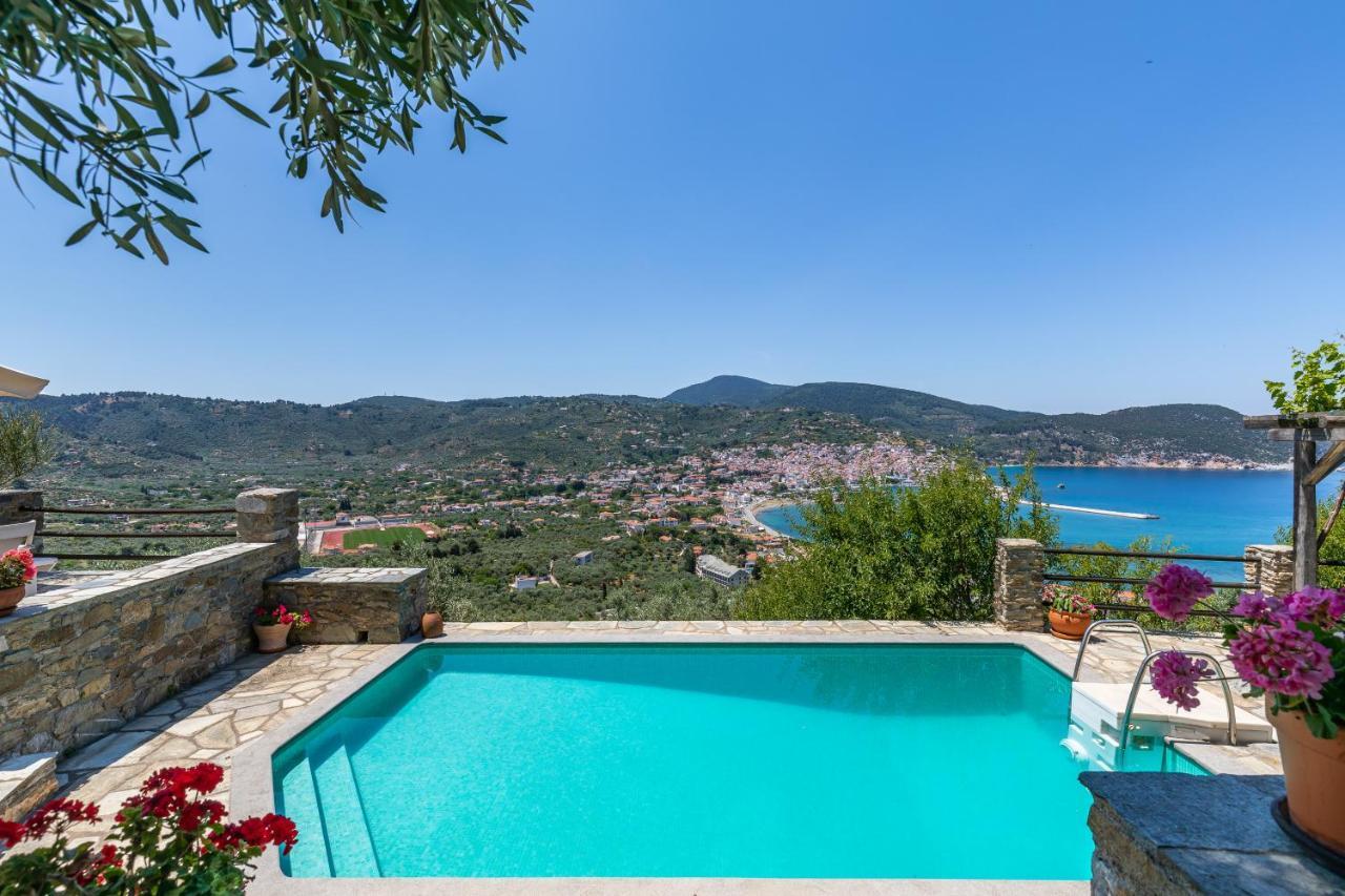 Villa Nina Skopelos- Private Pool - Magnificent Views Exterior photo