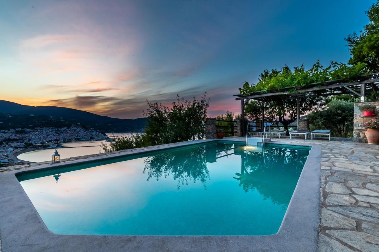 Villa Nina Skopelos- Private Pool - Magnificent Views Exterior photo